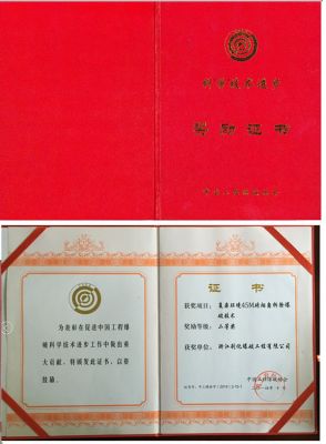 科學技術進步獎2等獎